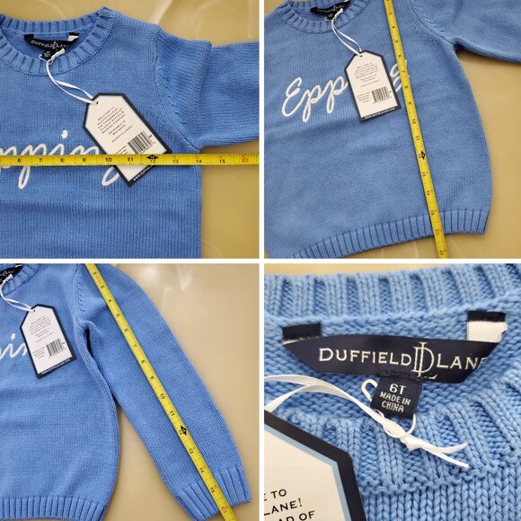 NWT Duffield Lane Kids Heirloom Cotton Casual Crew Neck Epping Sweater - Picture 10 of 16